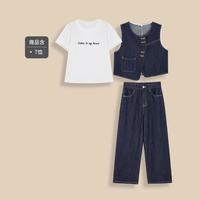 【小个子】套装2025春夏韩版文艺休闲通勤上下套裤