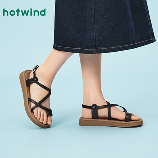 热风 hotwind2025年夏季新款女士时尚凉鞋H51W25650