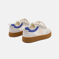 Kappa Kids卡帕24年春款儿童简约休闲时尚百搭运动童鞋儿童跑步鞋 米/粉 单层 女款 33