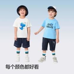 巴拉巴拉 纯棉儿童短袖T恤