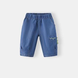 【凉感透气】25夏季男童天丝牛仔裤宝宝夏装儿童裤子春夏