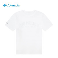 Columbia哥伦比亚春夏男T恤城市户外休闲运动时尚透气圆领短袖上衣AE1363 101 M