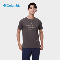Columbia哥伦比亚春夏男T恤城市户外休闲运动时尚透气圆领短袖上衣AE1363 011 2XL