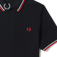 Fred Perry男士POLO衫2025夏季商务短袖重磅麦穗多彩T恤3600
