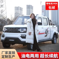 极车途电动皮卡汽车载人拉货四轮车电动车五座油电两用 锂电款升级款72V200A续航350里