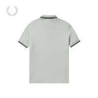 Fred Perry男士POLO衫2025夏季商务短袖重磅麦穗多彩T恤M3600 R41/灰色 M
