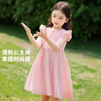 【立体蝴蝶】女童裙子夏季儿童小飞袖连衣裙甜美洋气高级感公主裙
