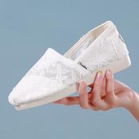 TOMS 汤姆斯 小香风夏季女鞋时尚网面镂空透气一脚蹬女鞋平底防滑鞋子