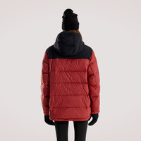奥索卡 OZARK GEAR男士羽绒服 冬季灰鹅绒保暖连帽外套 拉萨系列156600 檀木红-005 2XL/185