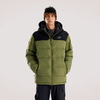 奥索卡 OZARK GEAR男士羽绒服 冬季灰鹅绒保暖连帽外套 拉萨系列156600 卡其绿 -152 2XL/185