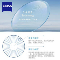 蔡司（ZEISS）蔡司小乐圆园镜片钻立方铂金膜儿童近视度数离焦防控防蓝光配近视 小乐圆H版 2片+镜架 1.591铂金膜