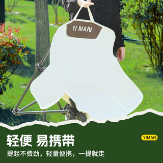 易漫户外折叠椅桌月亮钓鱼凳写生靠背午休躺懒人便携野外露营全套装备 京仓|慵懒黑大号加厚月亮椅