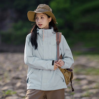 Pioneer Camp拓路者户外小个子冲锋衣女可拆卸三合一防水防风硬壳外套 【标准版】抓绒内胆三合一-柑橘橙-女款 XXXL