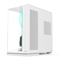 EMACHINES宏碁acer宙斯智幕UItra+电脑机箱三面玻璃一体式曲面玻璃海景房360水冷/Type-C/主板背插/显卡竖装 宙斯智幕UItra+V333R白色(曲面玻璃)
