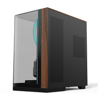 EMACHINES宏碁acer宙斯智幕UItra+电脑机箱三面玻璃一体式曲面玻璃海景房360水冷/Type-C/主板背插/显卡竖装 宙斯智幕UItra+V333R黑色(曲面玻璃)