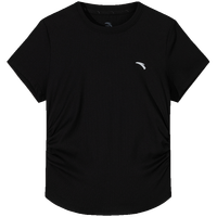 安踏超A短T丨辣妹正肩修身冰丝运动短袖女夏季欧若风网球跑步上衣 2XL