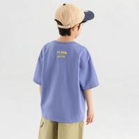 男童短袖儿童2025夏季凉感弹力透气T恤衫中大童休闲运动纯棉上衣