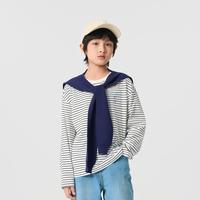 多色纯棉儿童长袖t恤男童女童2025春秋装小童大童圆领打底衫