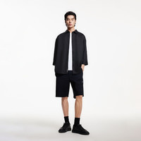 杰克·琼斯(JACK&JONES)25年男装七分袖衬衫男士夏季薄款柔软高端短袖衬衣休闲宽松外穿 E40