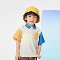 凉感抗菌儿童T恤男童短袖上衣2024夏季轻薄polo衫潮