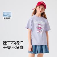 吸湿速干纯棉儿童短袖t恤男童女童夏装2025童装印花上衣
