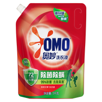 奥妙除菌除螨洗衣液去污洁净长效抑菌酵素去渍桉树艾草香组合袋装 【6斤】洗衣液1kg+400g*5袋