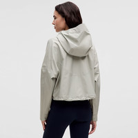 lululemon丨Rain Chaser女士运动夹克 LW4CANS 玉灰 L /10