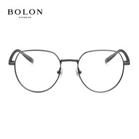 暴龙(BOLON)眼镜框同款复古圆框近视眼镜男女王鹤棣明星同款新潮眼镜框 暴龙镜框+万新1.67防蓝光