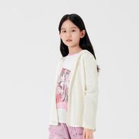 撞色连帽外套女童2024春秋大童短款运动服儿童条纹肌理感