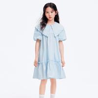 纯棉学院风女童连衣裙儿童裙子夏季大童公主裙公主裙甜美高级感