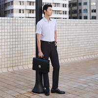 雅戈尔短袖衬衫男免烫格纹衬衫棉桑蚕丝混纺高品经典款抗皱平整2025新品 格子VSXD114790HBY