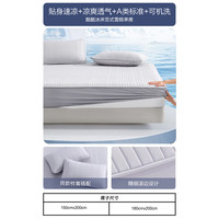 水星家纺凉感雪糕席5.0pro冰丝凉席子床笠式凉席1.8x2米可水洗A类单席 A类凉感雪糕席5.0pro-酷冰