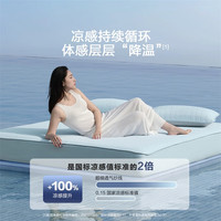 水星家纺凉感雪糕席5.0冰丝凉席子双人凉席1.5x2米可水洗A类单席-绿 A类凉感雪糕席5.0-格韵律