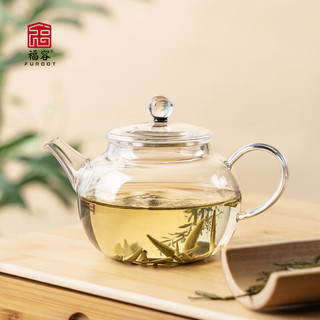 福容（FUROOT）容天壶小茶壶家用高硼硅玻璃耐高温过滤玻璃茶杯加厚泡茶壶180ml 星空珠（透明）