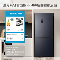 Ronshen 容声 IDP净味501pro十字四开门嵌入式一级能效变频超薄主动除菌双循环双系统智能电冰箱 BCD-501WD3FPZ