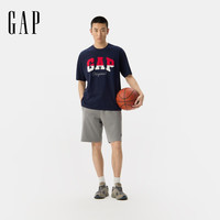 Gap/盖璞 纯棉双色拼接 男士短袖T恤