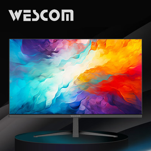 wescom 31.5英寸4k超高清大屏幕 广视角微边框 商用办公设计j监控壁挂台式电脑显示器 C32VU
