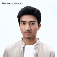 Rebecca/瑞贝卡 逼真蓬松 男士假发 自然黑