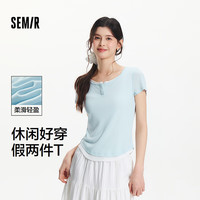  Semir/森马 紧身 女士短袖T恤