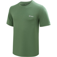 日高（NIKKO）户外速干衣裤套装 运动短袖T恤吸汗透气跑步衣 薄款短裤五分裤 2201军绿（T恤） L