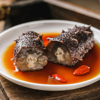 连海肴即食海参 大连鲜食海参独立包装 辽参刺参化冻即食 海鲜礼盒 大号净重500g【8-12只】