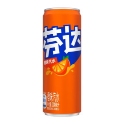 可口可乐 经典汽水碳酸饮料330ml*24罐多件装有糖/无糖可选  芬达24罐*2箱（热销）