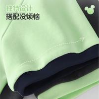 男童短袖夏领口撞色男孩夏季绿色薄款上衣休闲舒适男大童童装T恤
