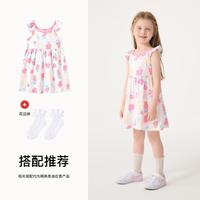 【纯棉飞袖背心裙】夏款洋气碎花婴幼裙子舒适宝宝裙女童连衣裙