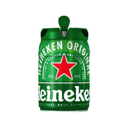 Heineken 喜力 进口铁金刚经典啤酒 5L（购买三件赠喜力混装330*15（12+3）+玻璃杯*3）