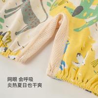 aqpa婴儿吊带连体衣哈衣纯棉夏季薄款男女宝宝衣服爬服睡衣三角连体衣