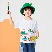 木木屋宝宝防蚊裤夏季薄款男女儿童防晒衣春夏款宝宝短袖T恤透气 公仔小熊