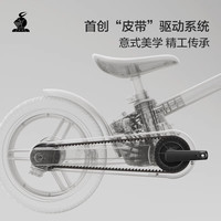 乐卡儿童自行车平衡车二合一2-6岁小孩多功能儿童脚踏车六一 X3plus 12寸 -云雾咖（皮带款）