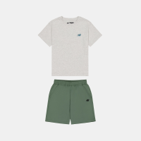 new balance NewBalance nb童装 4-14岁男女童夏季撞色T恤运动套装