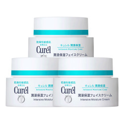 Curél 珂润 Curel珂润保湿补水面霜40g*3罐